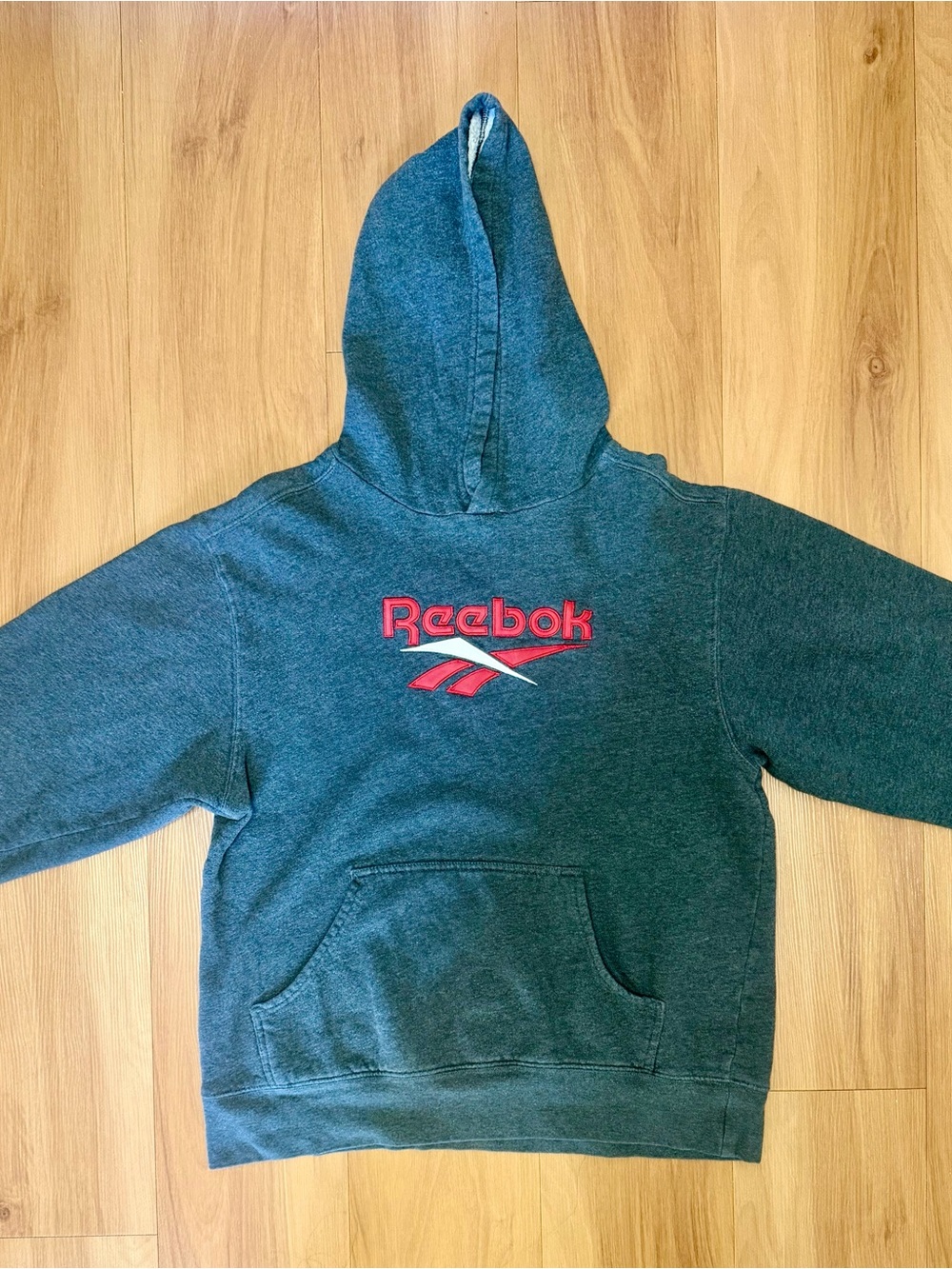 Reebok Vintage Logo Hoodie Gray XL